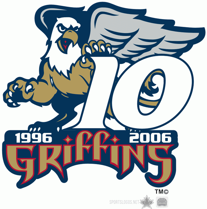 Grand Rapids Griffins 2006 07 Anniversary Logo iron on transfers for clothing
